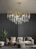Chandeliers Modern Luxury Gold Tree Branch Bubble Crystal Chandelier Lights For Dining Room Kitchen Living Bedroom Decor