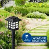 Dekoracje ogrodowe 268pcs LED Solar Pathway Lights Wodoodporna lampa zewnętrzna do GardenlandscapeyardPatiDrivewayWalkway Lighting 231026