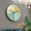 Zegary ścienne nordyckie wiszące zegar elektron minimalistyczne LED cyfrowe okrągłe salon Klokken Wandklokken Dekoracja domu