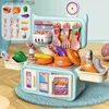 Cuisines Jouer à la nourriture Ensemble de jouets de cuisine domestique pour enfants semblant jouer jouets de cuisine ustensiles de cuisine simulés vaisselle de cuisine nourriture fruits ToyL231026