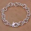 Traditionskedja högkvalitativ topp 925 Silver Noble Fashion Charm Armband smycken269n
