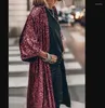 Cardigan à paillettes pour femmes, pull-over de fête, manteau, mode européenne et américaine, printemps 2023