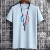 Męskie koszule dla mężczyzn Summer retro mody anime ponadgabarytowe koszulki z krótkim rękawem y2k odzież harajuku manga goty