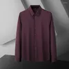Men's Casual Shirts Plus Size Business Baggy Soft High Elasticity Solid Luxury Dress Wrinkle-resistant Formal Clothing 7XL 6XL