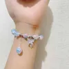 Bracciale frammentato in giada con farfalla super immortale per le folle di locande della foresta, fata della foresta, dolci e perline colorate, migliori amiche