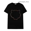 T-Shirts Kenzo T-shirt Mens Designer T Shirt Womens TShirt Summer Streetwear Short Sleeve Tiger Head Embroidery with Letters Printing Loose Trend T Shirt 93W8