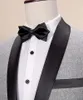 Mäns kostymer män passar 2 stycken sjal lapel mens sätter ull / tweed tuxedos brudgum en knapp för bröllop (blazer byxor)