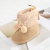 First Walkers Baywell Winter Furry Snow Boots Soft Sole Shoes for Baby Girls 018 Months 231026