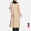 Ethnic Clothing Women's Dress Casual Straight Long Sleeve Loose Top Shirts Muslim Islamic Fashion Blouse Dubai Turkey Tunic Abaya Jilbab