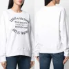 zadig voltaire Designer Sweatshirt Fashion New Women Classic Letter Printed White Cotton Pullover Jumper Sweater