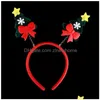 Kerstversiering Hoofdbanden Rendiergewei Haarband Xmas Kids Baby Hairhoop Party Decor Hoofddeksels Haaraccessoires Cadeau Navidad D Dhk6O