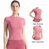 Women's Tracksuits Running Sports Tight Peach Capris Spring And Autumn Thin Outerwear Slim Short Sleeve T-shirt Shorts Set 2 PCS/Set