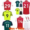 Arsen Homens Crianças 7 SAKA Futebol Jerseys 23/24 Club Team 8 ODEGAARD 14 NKETIAH 21 VIEIRA 11 MARTINELLI 9 JESUS 6 GABRIEL 2 SALIBA 29 HAVERTZ 4 BRANCO 41 ARROZ Camisa de futebol Kits