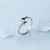 Cluster Rings VENTFILLE 925 Sterling Silver Zircon Butterfly Opening Ring For Women Simple Party Jewelry Gift 2023 Drop