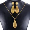 Boucles d'oreilles Collier Dubai Inde Or Femmes De Mariage Fille Pendentif Ensembles De Bijoux Nigérian Africain Ethiopie Fête DIY Charms Cadeau Ws37226f