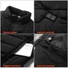 Jaquetas ao ar livre Hoodies 15 zonas USB jaqueta quente masculina colete elétrico aquecido corpo calor interno Chauffante 231026