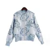 1022 xxl 2023 outono milão runway casaco jaquetas manga longa tripulação pescoço de alta qualidade botão moda roupas femininas yy