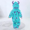 Barboteuses 0-3Y adorables bébés Onesie Sully Anime Oufit bébé garçon fille vêtements doux chaud hiver vêtements de nuit Homewear Halloween fête combinaison 231025