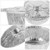 Bowls Grill Liners Disposable Aluminum Outdoor Tin Foil Pot Pie Container Lid Foils Pans