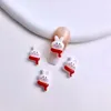 Nagelkonstdekorationer 10st/set Christmas Charms Manicure Ornament Tree Rhinestones