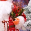 Decoraciones navideñas Adornos de Papá Noel Decoración del árbol Elk Muñeco de nieve Muñeca de peluche para el hogar 2023 Navidad Colgante Regalo Niños 231026