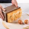 Baking Tools Practical Bread Toast Mold Golden Corrugated Design Even Thermal Conductivity Rectangle Shape Make
