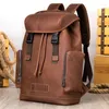 Backpack European And American Retro Leather Crazy Horse Large Capacity First Layer Outdoor Travel