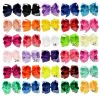 Barnflicka Big Bow Hairpin Children Stora hårnålar Solid Ribbon Hair Bow Clips Barrettes Hårtillbehör 6 tum 30 färger BT5734 ZZ