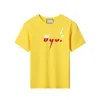 T-shirt di moda per bambini Top 2023 Nuovo Tees Boys Girls G Letters Shirts Solid Colore 100% Cotone Short Maniche Abiti per bambini Esskids CXD2310262