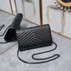 Evening Bags Fashion Women Bag Designer Real Leather High Quality Shoulder Top Caviar Envelope Package Handbags