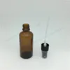 Storage Bottles 10pcs/lot 50ml Amber Glass Drop Bottle Liquid Reagent Pipette With Eye Dropper For Essential Oil Somebo