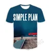 T-shirts pour hommes Mode Femmes / Hommes Impression 3D Simple Plan Band T-shirts décontractés Hip Hop T-shirts Harajuku Styles Tops Vêtements Taille: S-7XL