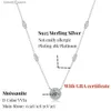 Pendant Necklaces COSYA 0.5-3ct D couleur Moissanite pendentif collier pour femmes 925 argent diamant colliers bijoux de mariage avec certificat GRA Q231026