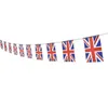10m Union Jack Bunting Pendant Flags British Banner Fabric Flag Decoration For Birthday Wedding Party National Day Celebration BFU256U