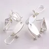 Taidian argent ongle boucle d'oreille poste pour les femmes autochtones perles boucle d'oreille bijoux trouver faisant 50 pièces lot1256W