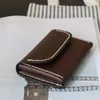 Marsupi di lusso Marsupi piccoli da uomo Primo strato in pelle di mucca Fascia superiore fatta a mano da uomo vintage Mini cintura Marsupio ID carta di licenza Portafoglio 231026