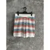 24ss Casablanca Desginer Knit Rainbow Coloré Hawaïen Vacances Loisirs casablanc Tricoté Creux Stripe Style Américain Shorts