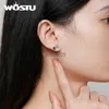 Stud Wostu 925 Sterling Silver Drag Hook Promise Earrings Ear For Women Fine Jewelry Party Födelsegärva Gift YQ231026