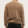 Herrjackor män tröjor Knitwear Autumn Winter V-Neck Tjock Cardigan Jacka och rockar Fashion Lång ärm Solid Color Male Top