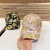 Designer Vercaces Hat Fan Family Letter Embroidered Old Flower Baseball Hat Fashion Versatile Men's and Women's Duck Tongue Hat Sun Protection and Sunshade Hat