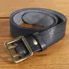 Belts FAJARINA Mens Retro Cowhide Leather Brass Double Pin Buckle Metal Belt for Men Top Quality Solid Cow Skin 3.8cm N17FJ950 YQ231026