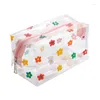 Kawaii crayon crayon grand sac transparent sac coréen maquillage maquillage cosmétique storage