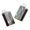 Coque en cristal d'origine ELFWORLD TRANS PRO 9000 bouffées avec affichage de charge stylo vape jetable rechargeable pour cigarettes électroniques avec batterie 750 mAh bobine de maille pré-remplie de 16 ml