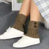 Damen-Socken, gestrickt, warme Fußabdeckung, Stiefel, kurze Topper, Ärmel, Häkelbündchen, Keeper, Streetwear