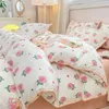 Bedding Sets Soft Cotton Crib Set For Girl Bed Kid Baby Nursery Decor 3PCS Cartoon Bear borns 231026