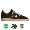 Leren bovenste balsterren Sneakers Designer Casual schoenen Metallic zilver glitter suède inzetstukken Crystal Dreaming of the Eighties Basketbal Skateboard Trainers 001