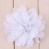 Flores decorativas 20PCS 7CM Flor de gasa de gasa Tela artificial Cabeza de seda para bricolaje Fiesta de bodas Decoraciones para el hogar Guirnalda floral Álbum de recortes