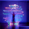 Decorazione per feste Poi Led Palline luminose da lancio Diametro 8 cm Per Danza del ventre Spettacolo teatrale Talent Show Puntelli a mano Cambiamento sfumato Co Dhfju