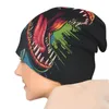 Berretti Divertenti Cappelli a cuffia con animali Dinosauro Potere Skullies Berretti Kpop Elastico termico Uomo Donna Berretti Invernali stampati Moda Bonnet