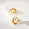 Серьги обручи европейские и американские простой вертикальная медь золотая мода ведущие кольца для женщин для женщин